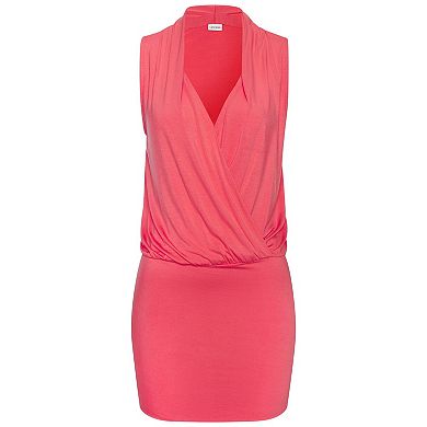 Lascana Women's Sleeveless Surplice Dress