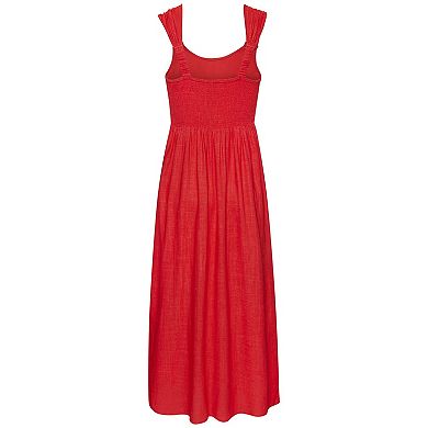 Lascana Women's Button Detail Maxi Dress