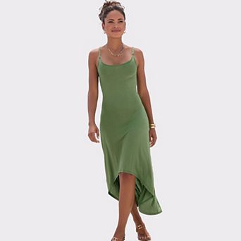 Lascana Women's Strap Detail High Low Dress