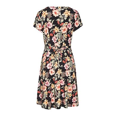 Lascana Women's Floral Short Sleeve Dress