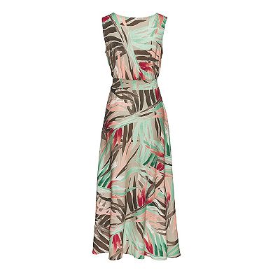 Lascana Women's Smocked Waist Sleeveless Maxi Dress