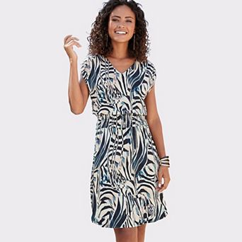Lascana Women's Smocked Waist Dress