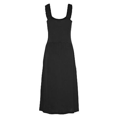Lascana Women's Smocked Strap Dress