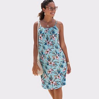 Lascana Women's Sleeveless Floral Dress
