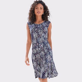 Lascana Women's Sleeveless Print Dress
