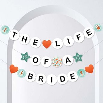 The Life of a Bride Banner, In My Showgirl Era, Bridal or Bachelorette, Friendship Bracelet, 28 pc