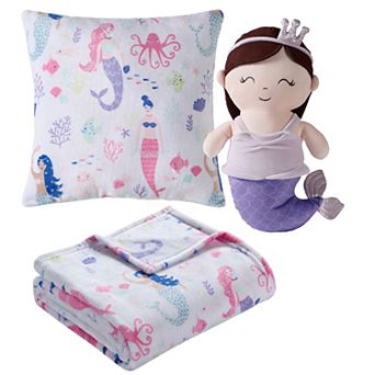 Olivia & Finn 3 pc Throw and Decorative Pillow Set