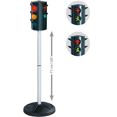 AquaPlay Traffic Stoplight Light-Up Road Safety Toy 28-Inch Stand