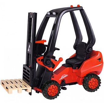 AquaPlay BIG Linde Forklift Pedal Ride-On Toy Vehicle With Adjustable Seat