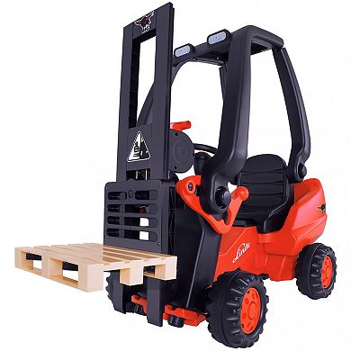AquaPlay BIG Linde Forklift Pedal Ride-On Toy Vehicle With Adjustable Seat