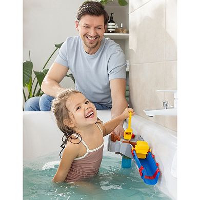 AquaPlay Sploshy Mountain Water Play Set With Toy Boat & Frog Figurine