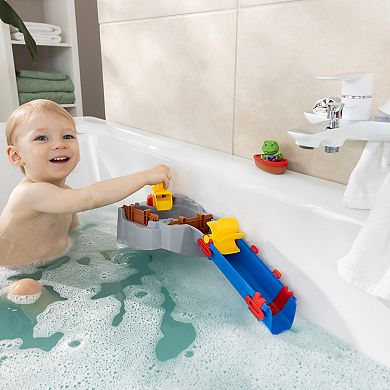 AquaPlay Sploshy Mountain Water Play Set With Toy Boat & Frog Figurine