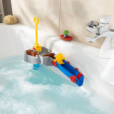 AquaPlay Sploshy Mountain Water Play Set With Toy Boat & Frog Figurine