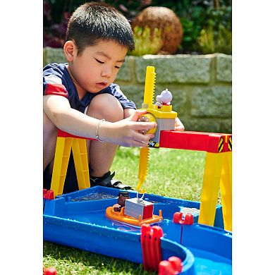 AquaPlay ContainerPort Waterway Playset With Toy Boat & 2 Animal Figures