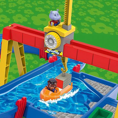 AquaPlay ContainerPort Waterway Playset With Toy Boat & 2 Animal Figures