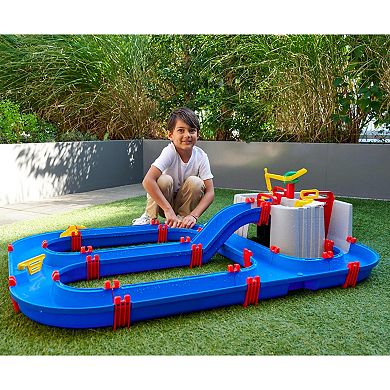 AquaPlay Harbor Waterway Playset With 3 Toy Boats & 2 Animal Figures