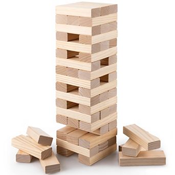 Wilton Bradley Giant Stack 'N' Fall Classic Wooden Block Game Indoor & Outdoor Play