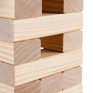 Wilton Bradley Giant Stack 'N' Fall Classic Wooden Block Game Indoor & Outdoor Play