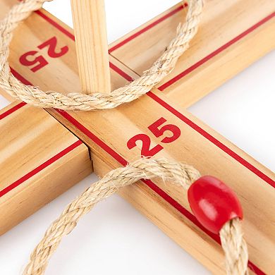 Wilton Bradley Ring Toss Game Indoor-Outdoor Wood Play Set