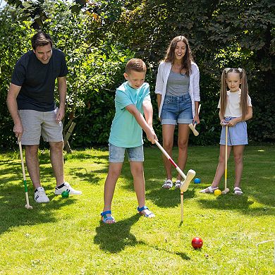 Wilton Bradley Croquet 4-Mallet Wood Set Outdoor Lawn Game