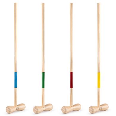 Wilton Bradley Croquet 4-Mallet Wood Set Outdoor Lawn Game