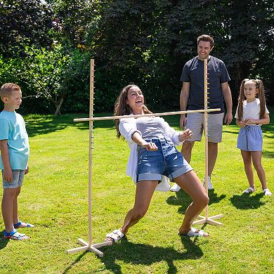 Wilton Bradley Limbo Game Wood Set Outdoor Activity & Travel Bag