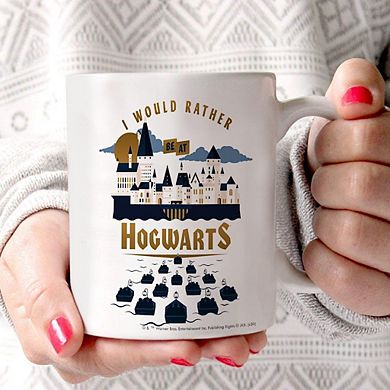 Harry Potter (I Would Rather Be at Hogwarts) 11 oz White Ceramic Mug WMUG1182