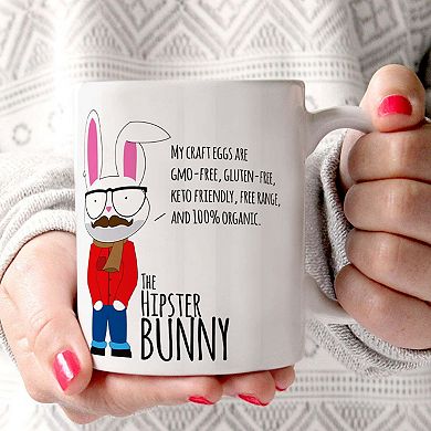 Easter Collection (Hipster Bunny) 11 oz Ceramic Mug WMUG1274