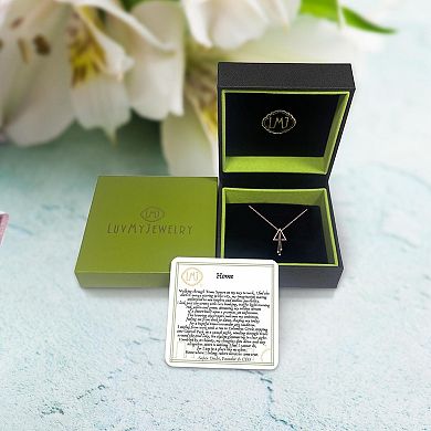 Skyline Triangle Diamond Lariat Necklace