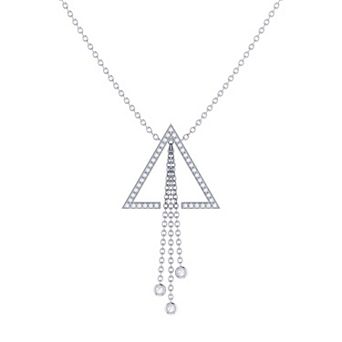 Skyline Triangle Diamond Lariat Necklace