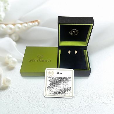 One Way Arrow Diamond Stud Earring