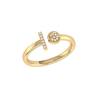 Pac Man Lane Diamond Open Ring