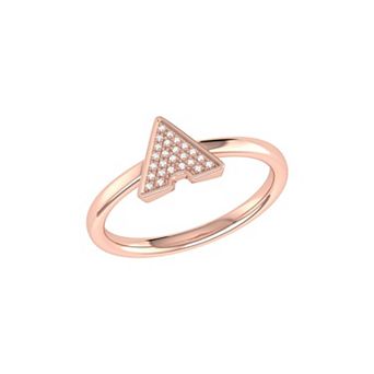 Skyscraper Triangle Diamond Ring