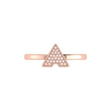 Skyscraper Triangle Diamond Ring