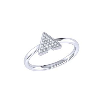 Skyscraper Triangle Diamond Ring