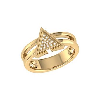 On Point Triangle Diamond Ring