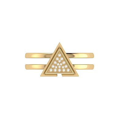 On Point Triangle Diamond Ring