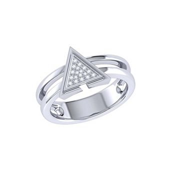 On Point Triangle Diamond Ring