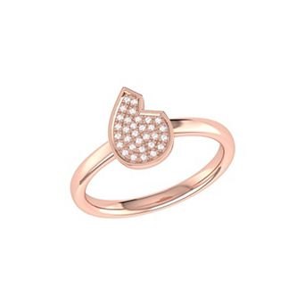 Street Cycle Open Teardrop Diamond Ring