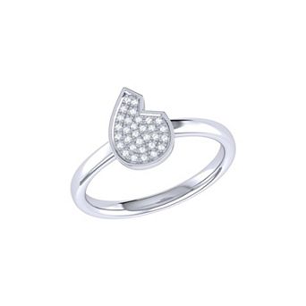 Street Cycle Open Teardrop Diamond Ring