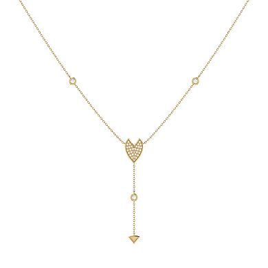 Raindrop Drip Diamond Y Necklace