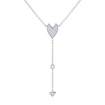 Raindrop Drip Diamond Y Necklace