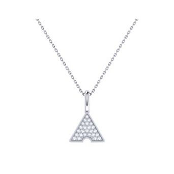 Skyscraper Triangle Diamond Chain Pendant