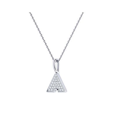 Skyscraper Triangle Diamond Chain Pendant
