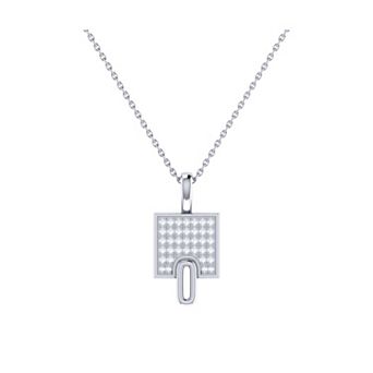 Sidewalk Square Diamond Chain Pendant
