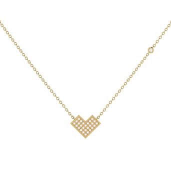 One way Arrow Diamond Necklace