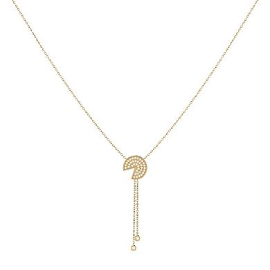 Pac Man Candy Diamond Lariat Necklace