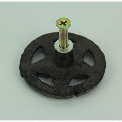 Set of 24 Rustic Brown Cast Iron Western Star Drawer Pulls Knobs