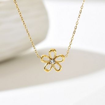 Minimalist 5-Petal Flower Necklace for Women Dainty, Easy-to-Wear Jewelry for Everyday
