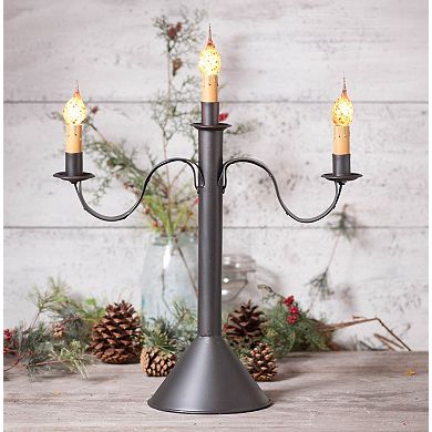 Irvin's Country Tinware 3 Light Accent Light in Smokey Black